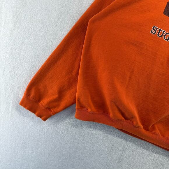 Vintage Illinois Fighting Illini Sweatshirt Men's XL Orange Distressed Boxy y2k - Picture 5 of 13